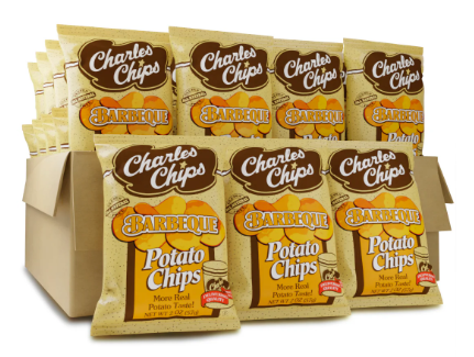 Charle's Chips Sweet BBQ Potato Chips 2oz 30ct